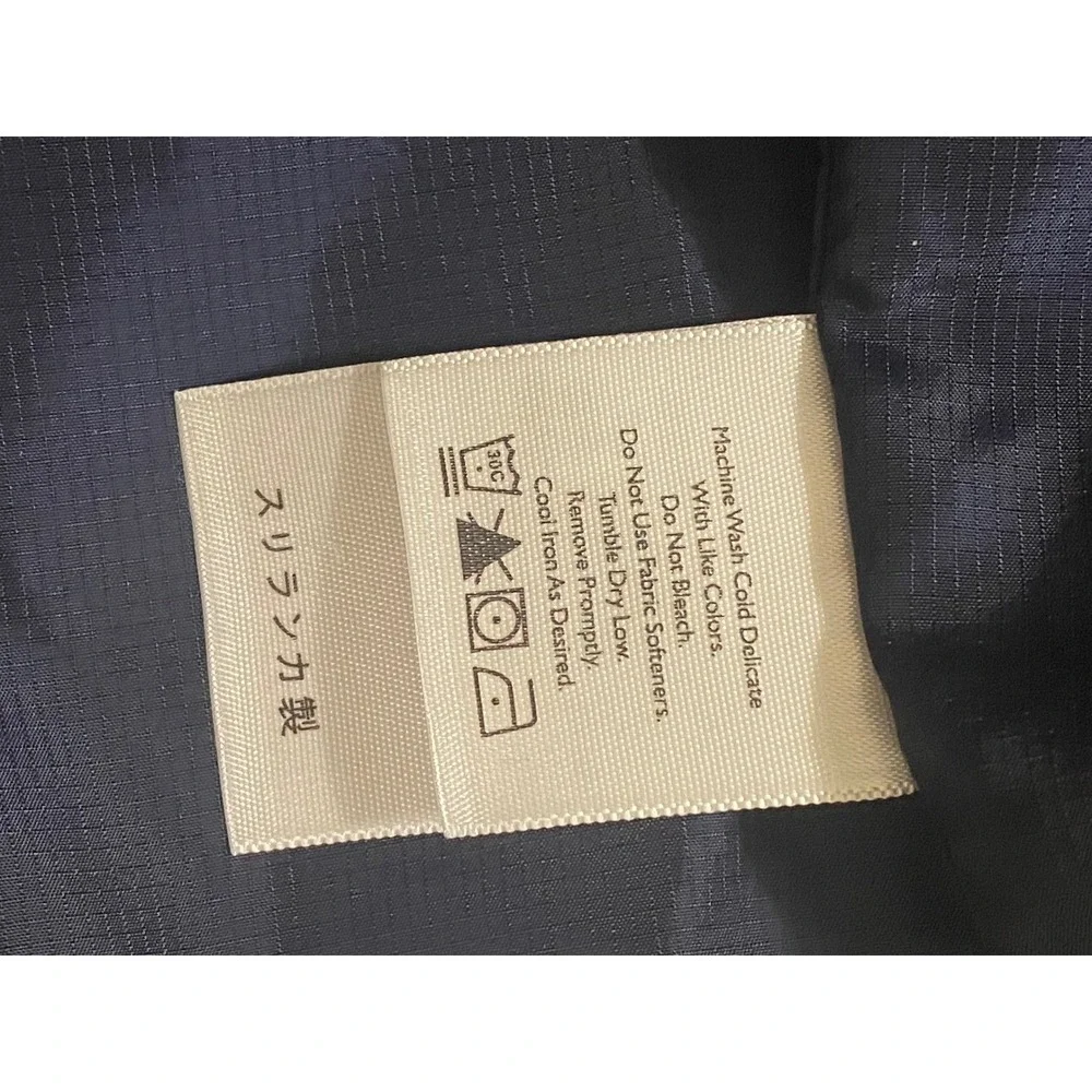 Eddie Bauer Mens Navy Blue Ripstop Windbreaker‎ Jacket Mesh Lined XL 22512111